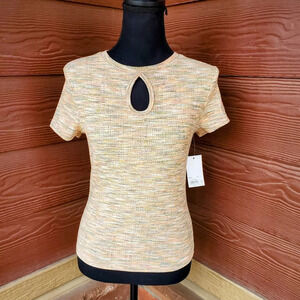 NWT SO Peach Spice Women’s Junior's Short Sleeve Top Size Medium